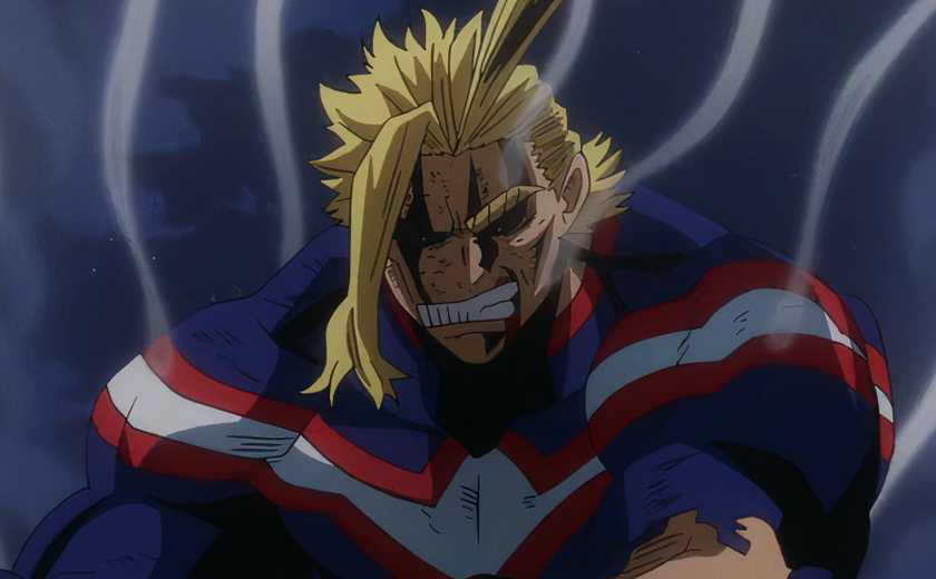 All Might struggling to stay strong